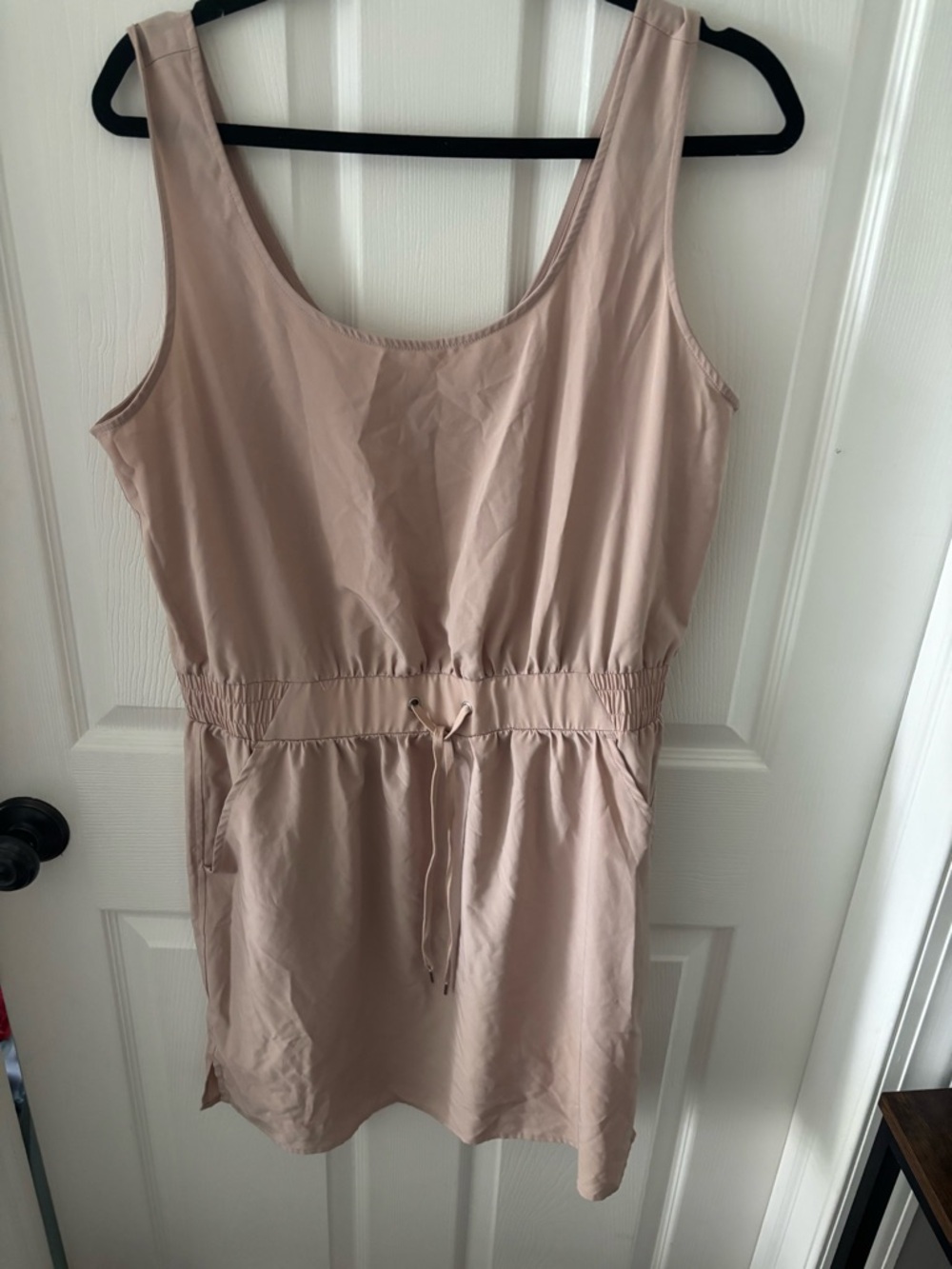 CALIA by Carrie Underwood Scoop Neck Sleeveless dress in Blush Nude (worn once)